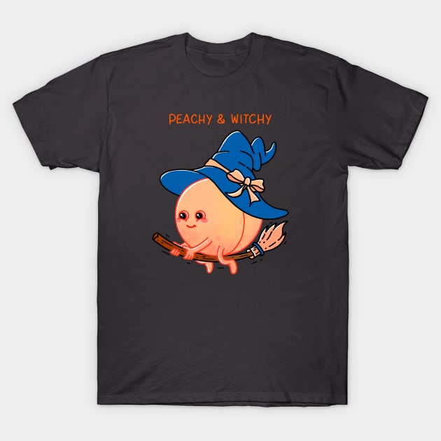 Peachy and Witchy T-Shirt by Kimprut